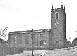 St Giles Church shortly after its completion in 1936